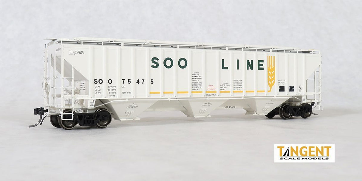 Tangent Scale Models SOO "Original 1-1980" PS 4750 Covered Hopper #75459 - TAN20055-03