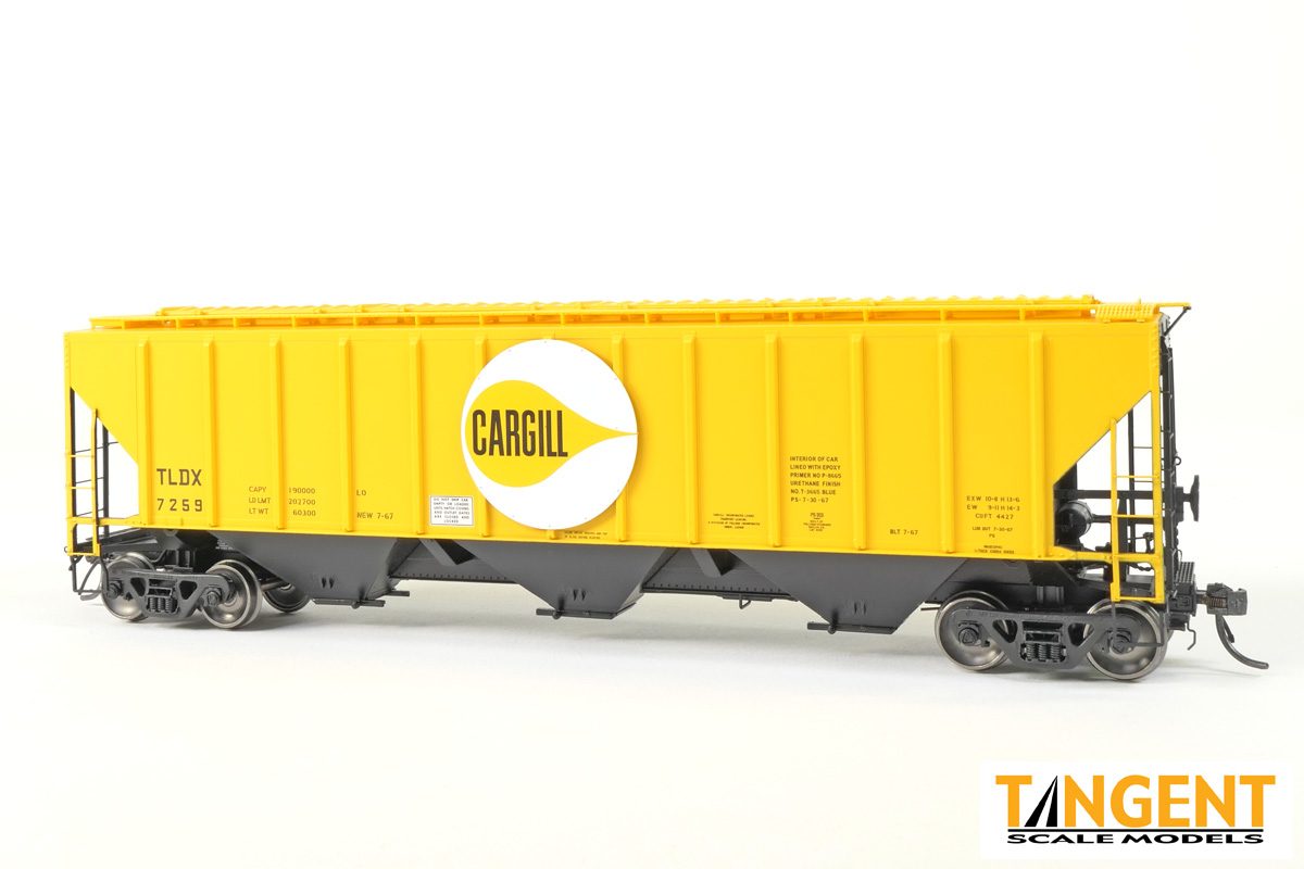 TLDX "Delivery Cargill 7-1967" PS4427 "High Side" Covered Hopper - #7259