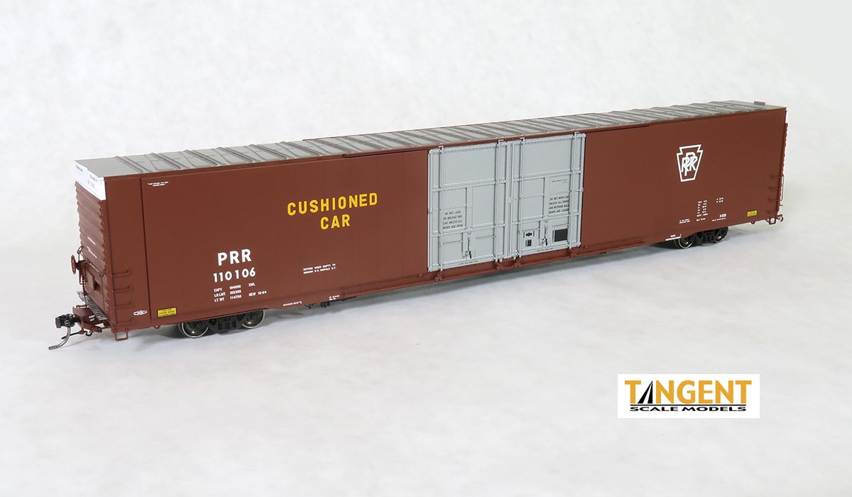 Tangent Scale Models PRR X60B "Original 1964" 1965+ Era Greenville 86' Double Plug Door Box Car - #110103 - TAN25032-05