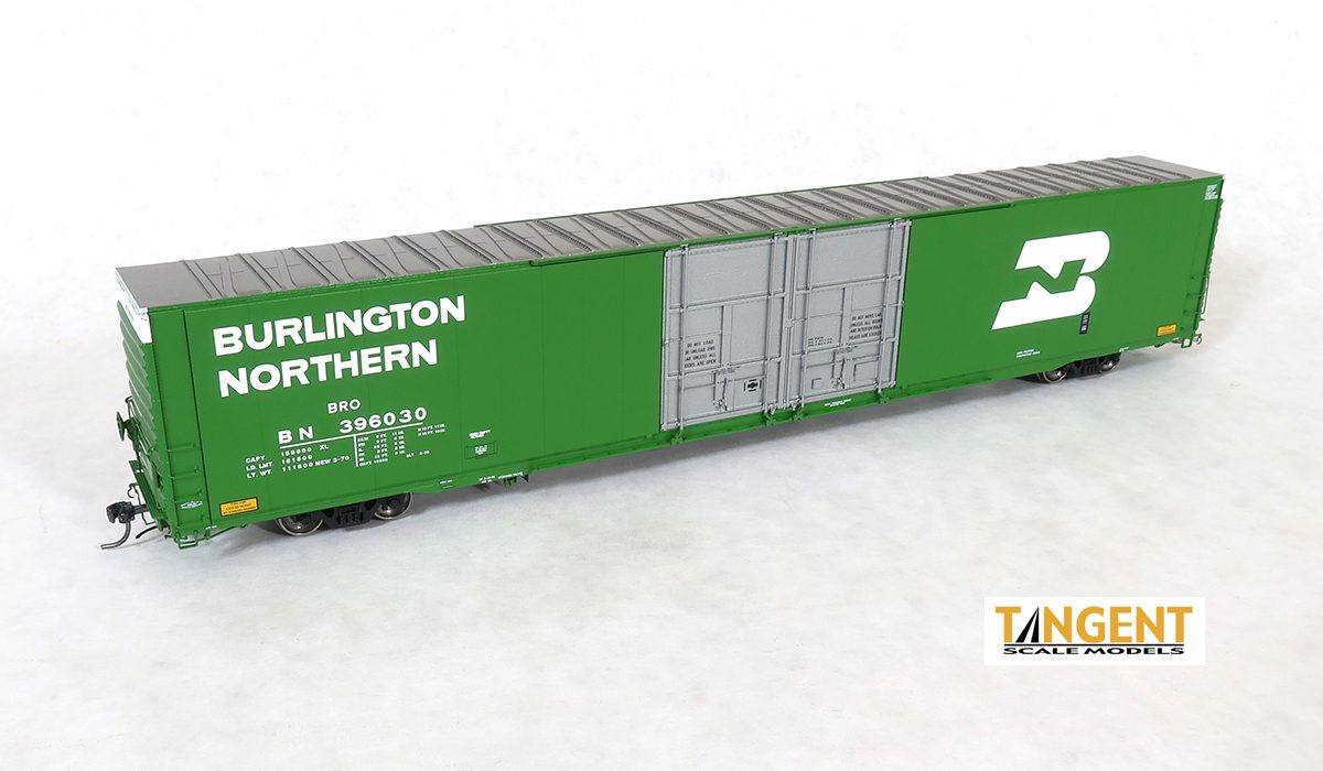 Tangent Burlington Northern (BN) "Delivery 1970" Greenville 86' Double Plug Door Box Car - #396040 - TAN25045-05