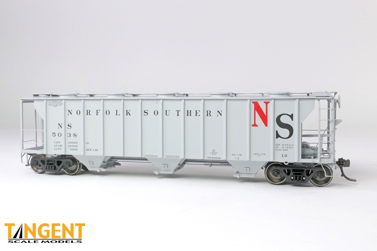 Tangent HO Norfolk Southern (NS) "Delivery Gray 1-1966" Pullman-Standard 2929 Covered Hopper - #5093