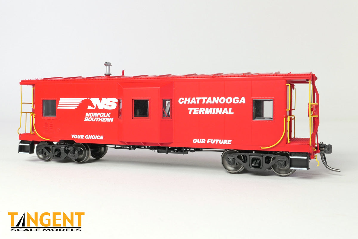 Tangent Scale Models HO Norfolk Southern (NS) "Chattanooga Terminal" 2008 Southern Railway Gantt Manufacturing Company Bay Window Caboose - #None