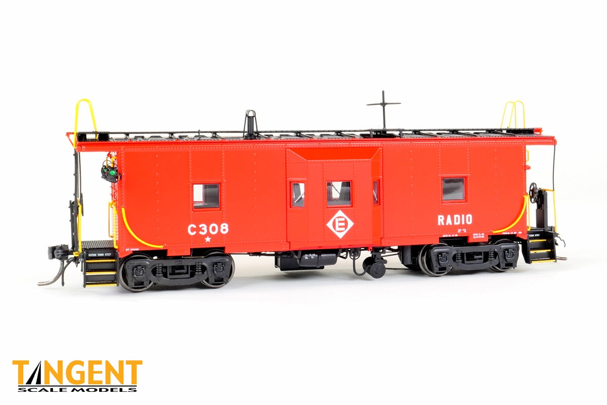 Tangent Scale Models HO Erie Lackawanna (EL) "Simplified Repaint 1966" Erie ICC Bay Window Caboose - #C329