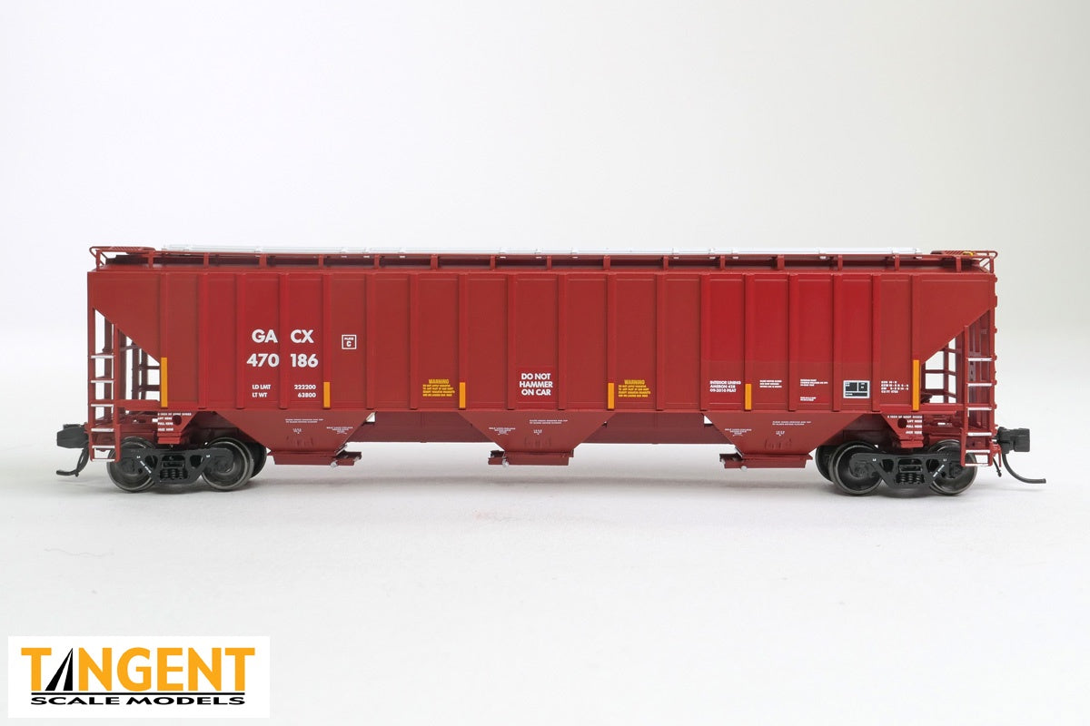 Tangent Scale Models - N Scale GACX "BNSF Patch 2010" Trinity Industries Inc 4750 CuFt Covered Hopper - #470186