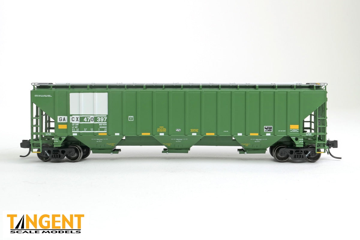 Tangent Scale Models - N Scale GACX "BN Patch 2010" Trinity Industries Inc 4750 CuFt Covered Hopper - #470447