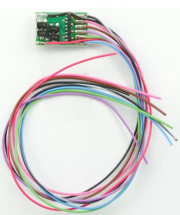 TCS - Train Control Systems FL4 Function-Only Decoder -- 4 Lighting Functions, Hardwire Only .585 x .36 x .115" - TCS1004