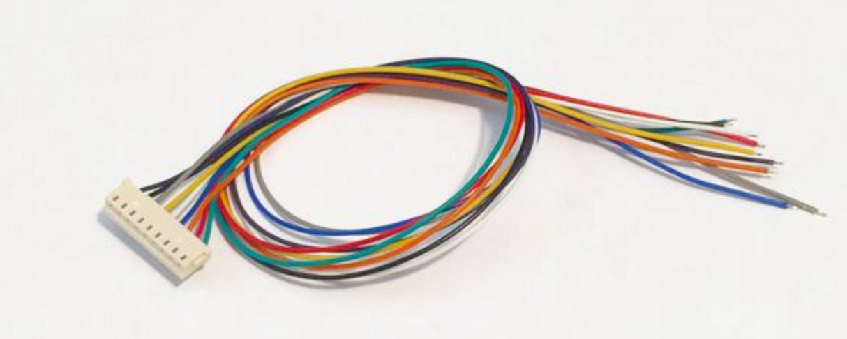 TCS - Train Control Systems DCC Decoder Harness -- WH 6" Harness for T Series Decoder, No 8-Pin NMRA Plug - TCS1033