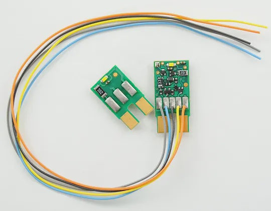 TCS - Train Control Systems CN Series 4-Function DCC Decoder w/Split Circuit Board -- CN-GP Fits Early-Style Life-Like, Atlas, Kato Diesels w/Split Light Board - TCS1286