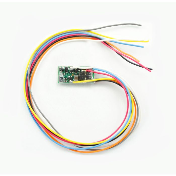 TCS - Train Control Systems Z2 2-Function DCC Decoder -- Hardwire .245 x .525 x .11" 6.22 x 13.34 x 2.79mm - TCS1296