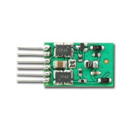 TCS - Train Control Systems EUN651 2-Function Plug-In DCC Decoder -- For Diesels w/6-Pin Inline Socket .345 x .545 x .115" 8.76 x 13.84 x 2.92mm - TCS1298