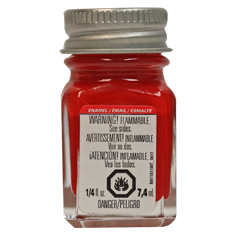 Testors All-Purpose Enamel Paint - 1/4oz 7.4mL Bottle -- Red - TES1103TT