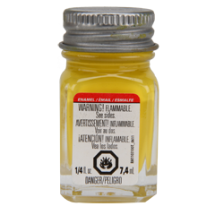 Testors All-Purpose Enamel Paint - 1/4oz 7.4mL Bottle -- Sunflower - TES1191TT