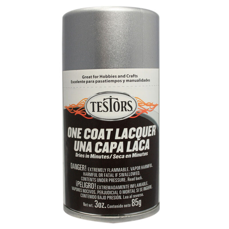 Testors One-Coat Lacquer Spray Can - 3oz 88.7mL -- Diamond Dust - TES1830MT