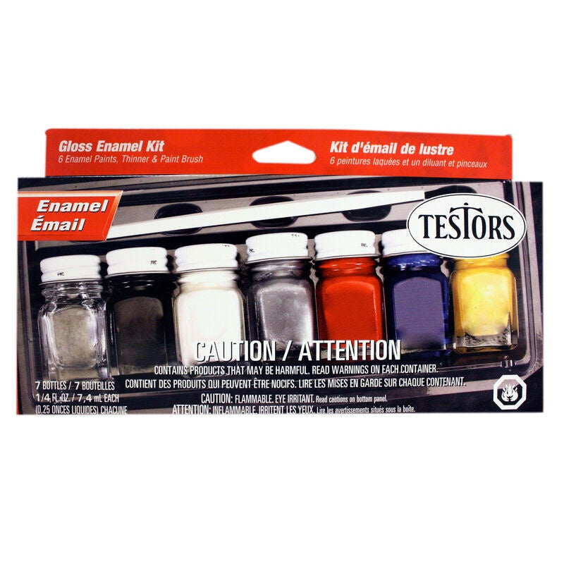 Testors Enamel Kit:Household,6 Colors - TES9115X