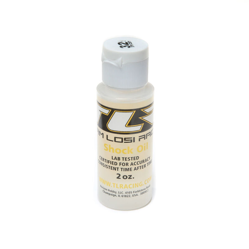 Team Losi Racing SILICONE SHOCK OIL, 32.5WT, 379CST, 2OZ - TLR74007