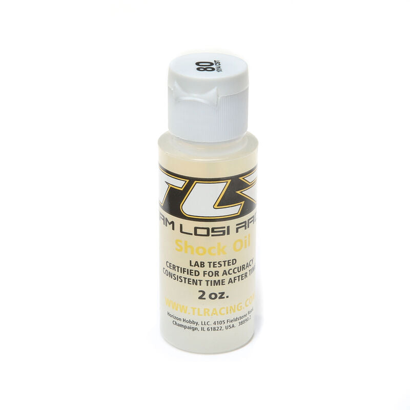 Team Losi Racing Team Losi Racing, Silicone Shock Oil, 80 Wt, 2 Oz - TLR74016