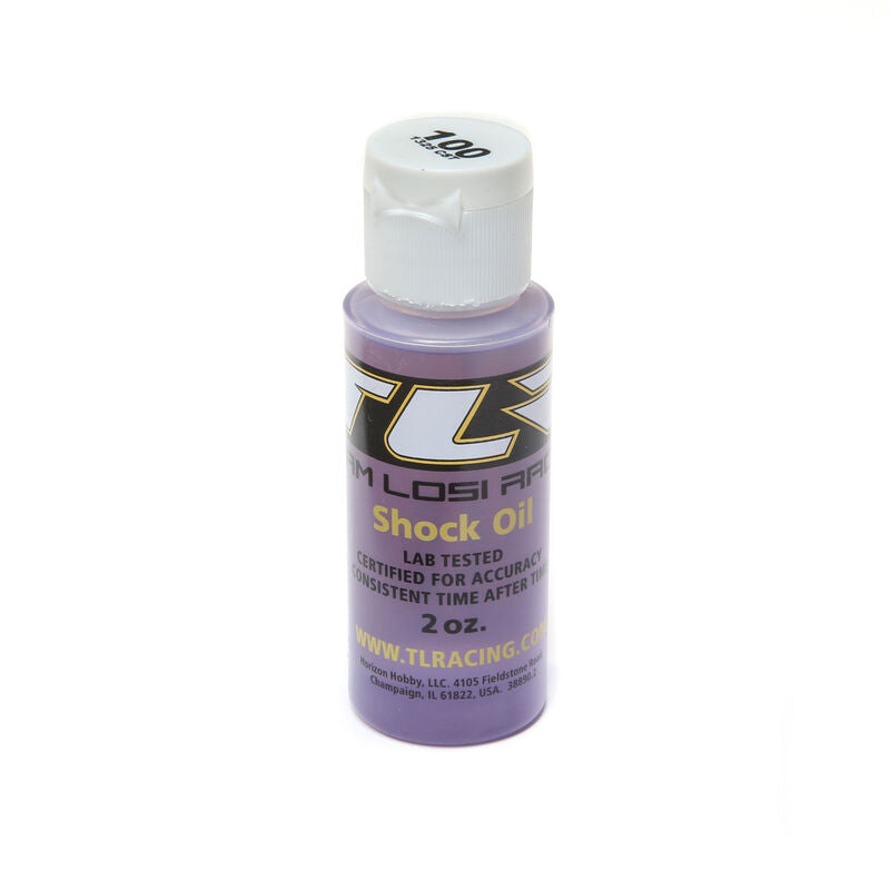 Team Losi Racing SILICONE SHOCK OIL, 100WT, 1325CST, 2OZ - TLR74018