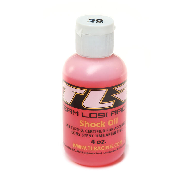 Team Losi Racing SILICONE SHOCK OIL, 50WT, 710CST, 4OZ - TLR74027