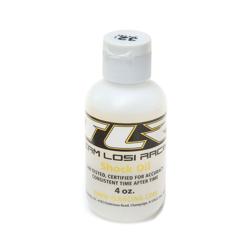 Team Losi Racing SILICONE SHOCK OIL,32.5WT,379CST,4OZ - TLR74029