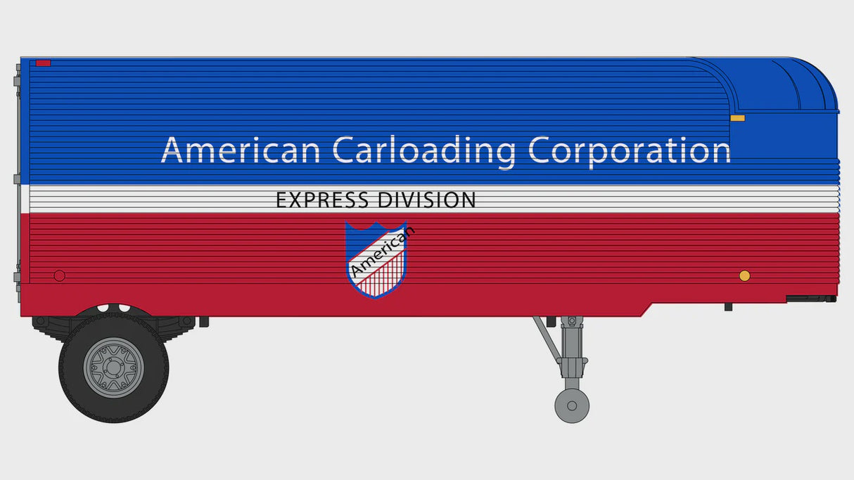 Class One Model Works HO Fruehauf 26' Trailer - American Carloading
