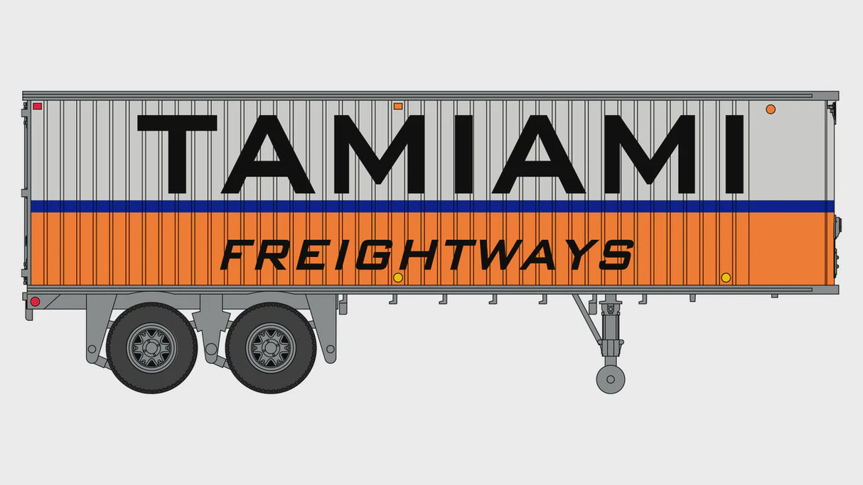 Class One Model Works HO Fruehauf 31' Trailer - Tamiami Freightways