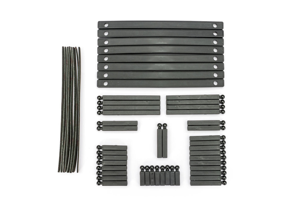 Traxxas 10359X Support posts, boat trailer (17mm (8), 30mm (8), 35mm (2), 37mm (8), 38mm (2), 40mm (2), 43mm (2), 65mm (4), 70mm (4))/ bunk boards (8)