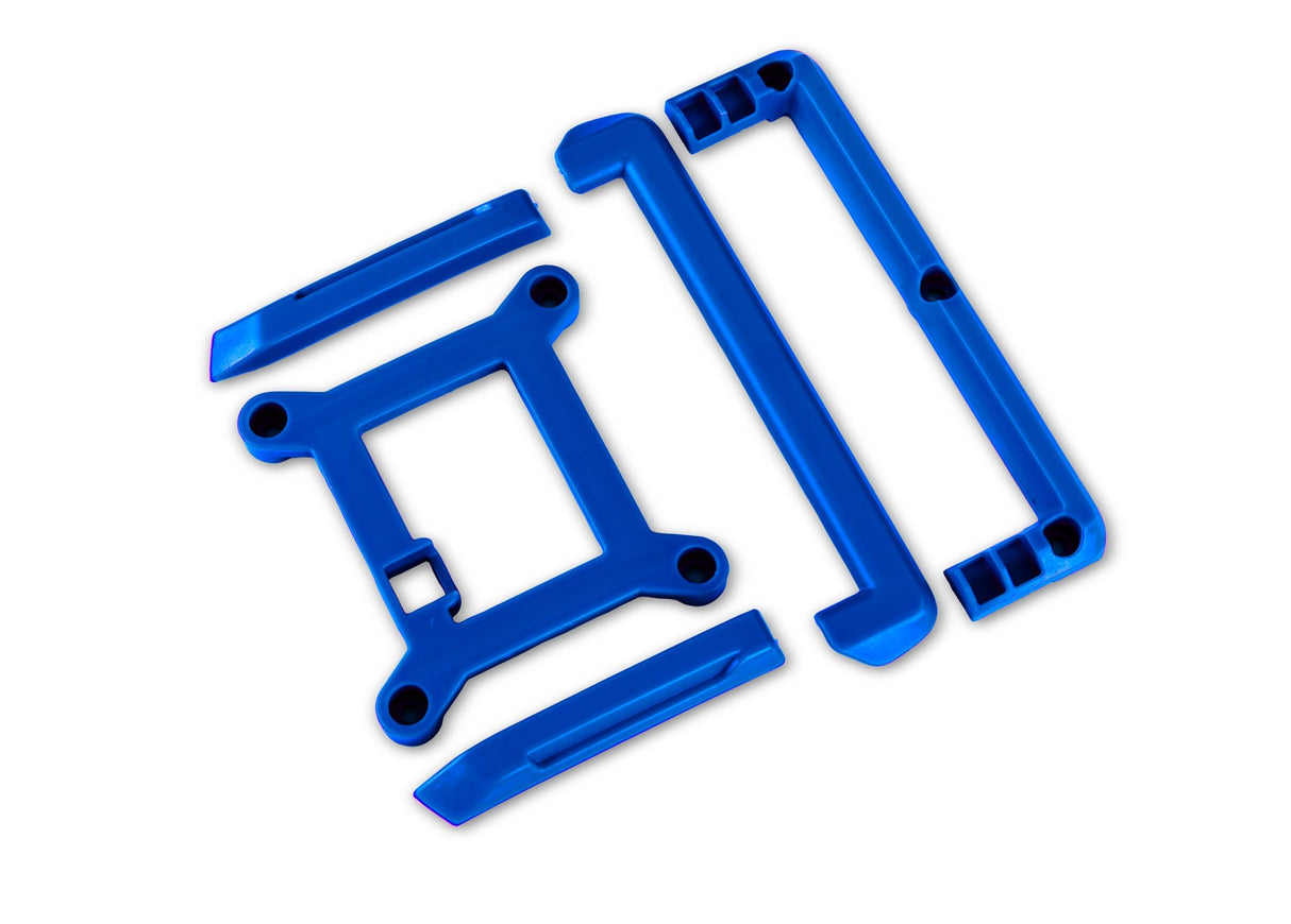 Traxxas 10717-BLUE Skid plate (roof)/ tailgate protector (blue)/ mounts (2)/ 3x8mm BCS (7) (fits #10711 body)
