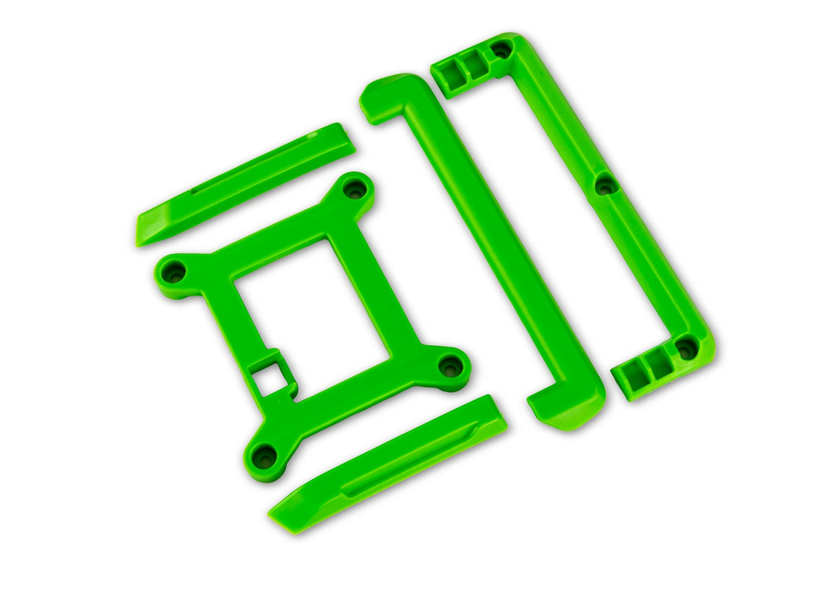 Traxxas 10717-GRN Skid plate (roof)/ tailgate protector (green)/ mounts (2)/ 3x8mm BCS (7) (fits #10711 body)