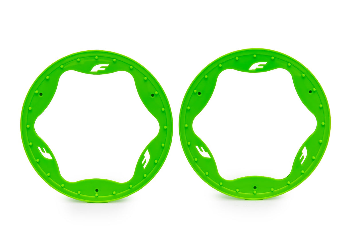 Traxxas 10948 4.3" Green Funco Rear Beadlock Rings (2) - Green