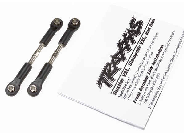Traxxas 2443 Turnbuckles, camber link, 36mm (56mm center to center) (Rear) (assembled with rod ends and hollow balls) (1 left, 1 right) - TRA2443