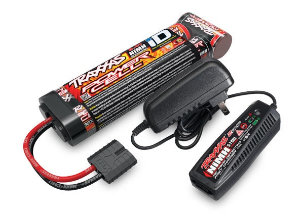 Traxxas 2983 Battery/charger Completer pack (includes #2969 2-amp NiMH peak detecting AC charger (1), #2923X 3000mAh 8.4V 7-cell NiMH battery (1)) - TRA2983