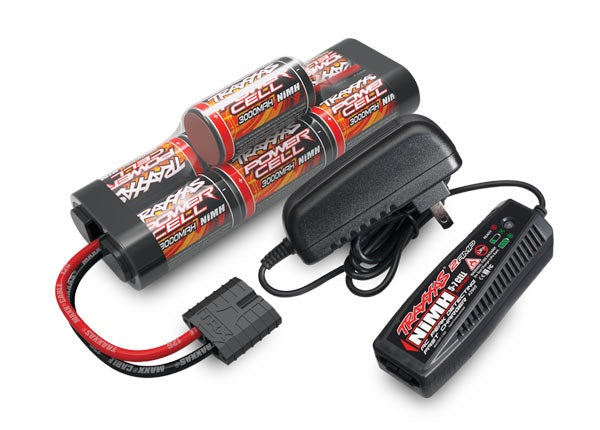 Traxxas 2984 Battery / charger Completer pack (includes #2969 2-amp NiMH peak detecting AC charger (1) , #2926X 3000mAh 8.4V 7-cell NiMH battery (1)) - TRA2984