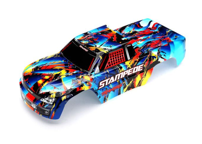 Traxxas 3648 Body , Stampede , Rock n' Roll (painted , decals applied) - TRA3648
