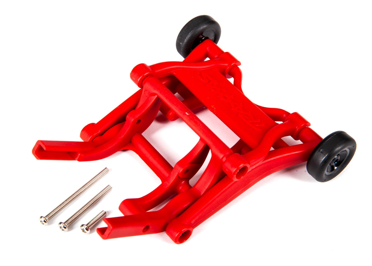 Traxxas 3678R Wheelie bar, assembled (red) (fits Slash, Bandit, Rustler, Stampede series) - TRA3678R
