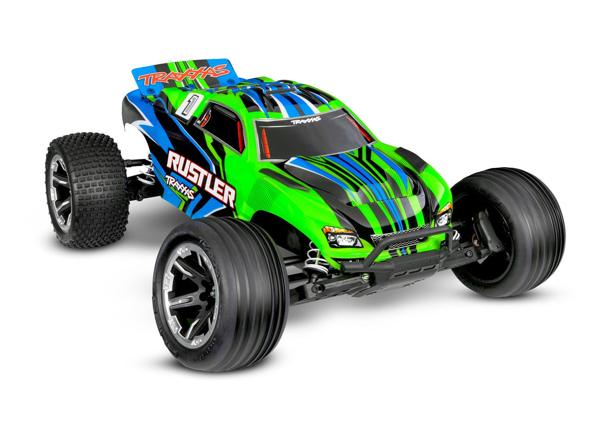 Traxxas 37254-8-GRN Rustler: 1/10 Scale Stadium Truck with TQ 2.4 GHz radio system