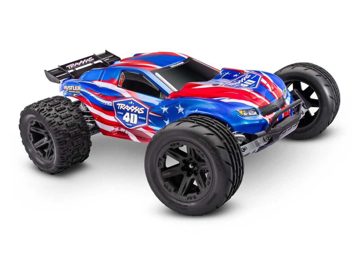 Traxxas 37454-4 Rustler 2WD Brushless - 40th