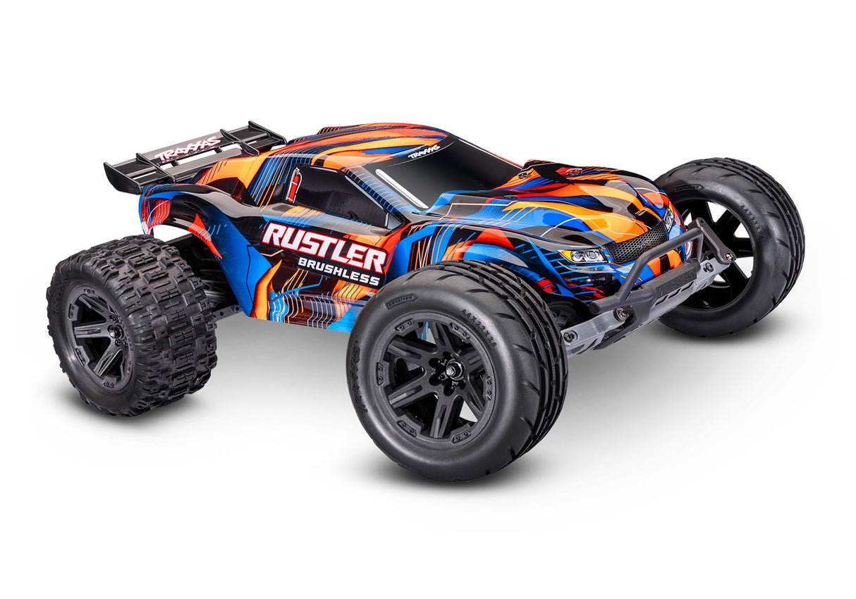 Traxxas 37454-4 Rustler 2WD Brushless - Orange