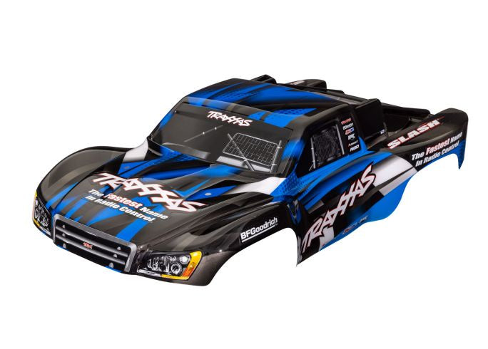 Traxxas 5851X Body, Slash 2WD (also fits Slash VXL & Slash 4X4), - Blue (painted, decals applied)