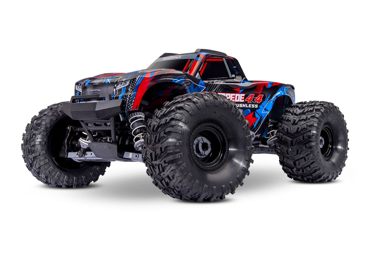 Traxxas 67454-4 Stampede 4X4 Brushless: 1/10-scale 4WD Monster Truck - Red