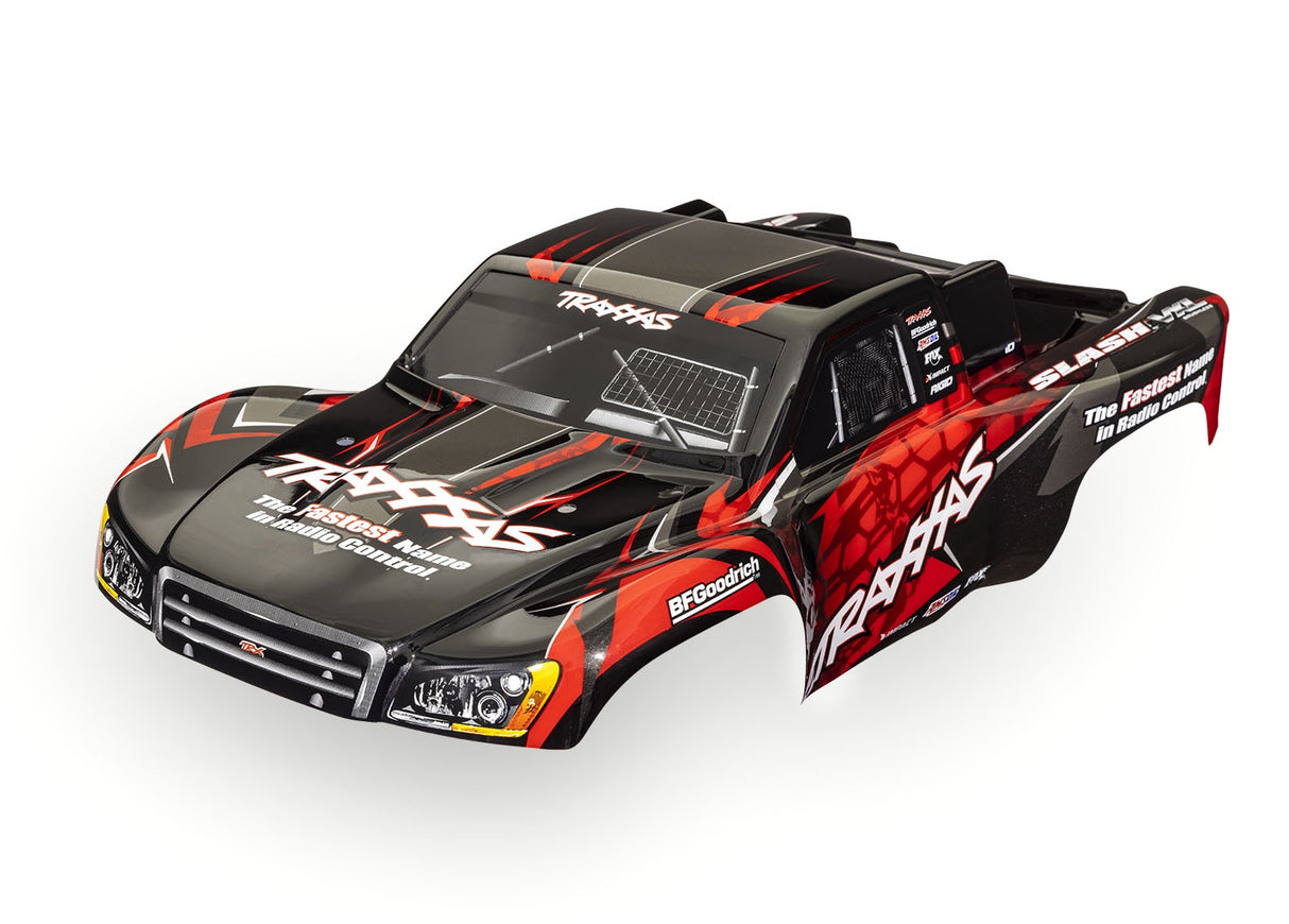 Traxxas 6812R Body, Slash VXL 2WD (also fits Slash 4X4), - Red (painted, decals applied)