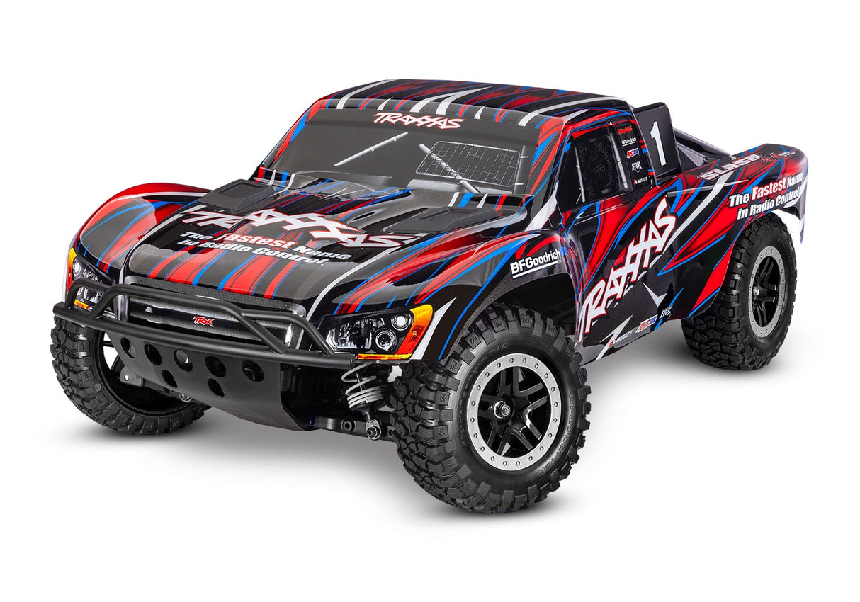 Traxxas 68386-4-RED Slash 4X4 VXL EHD: 1/10 Scale 4WD Brushless Short Course Truck with TQi Traxxas Link Enabled 2.4GHz Radio System & Traxxas Stability Management (TSM)