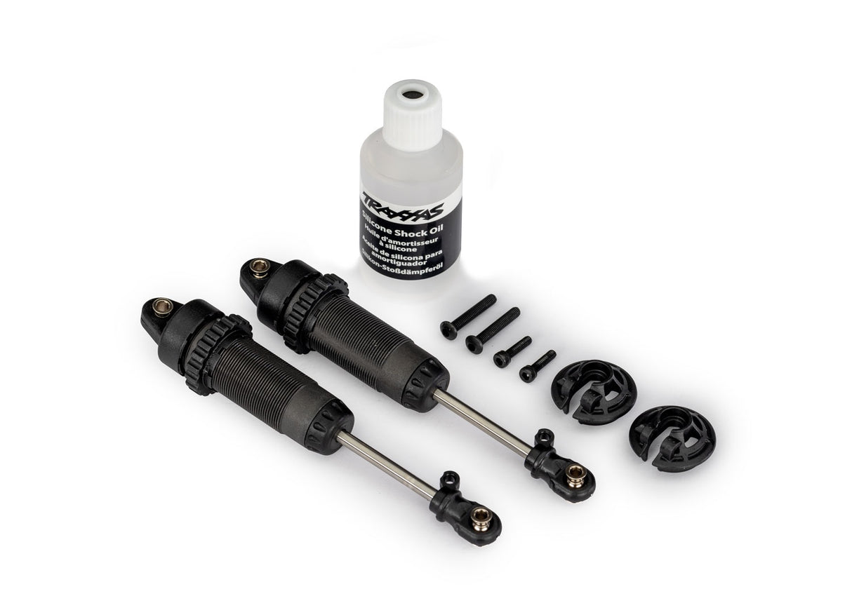 Traxxas 7462-GRAY Shocks, GTR xx-long (gray) (assembled) (2) (without springs)