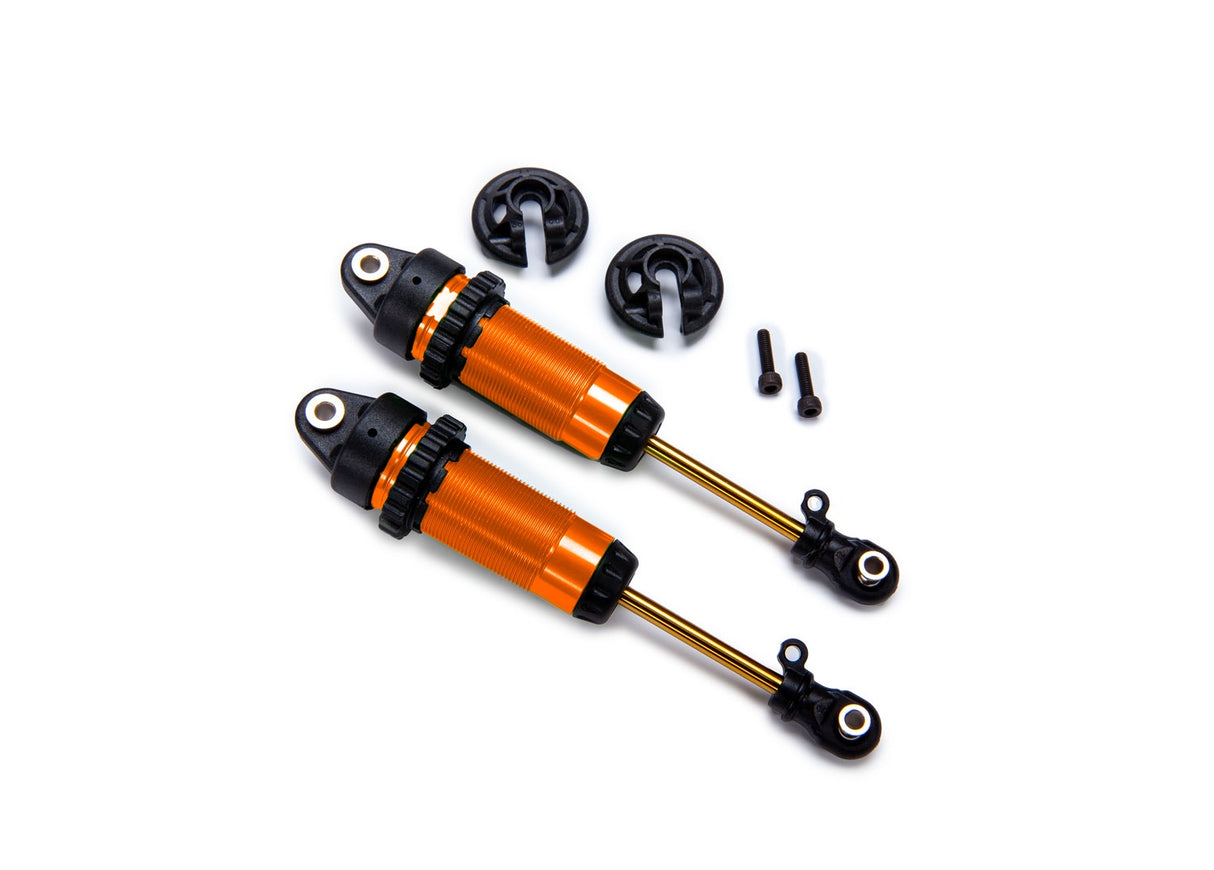 Traxxas 7462-ORNG Shocks, GTR xx-long orange-anodized, PTFE-coated bodies with TiN shafts (fully assembled, without springs) (2)
