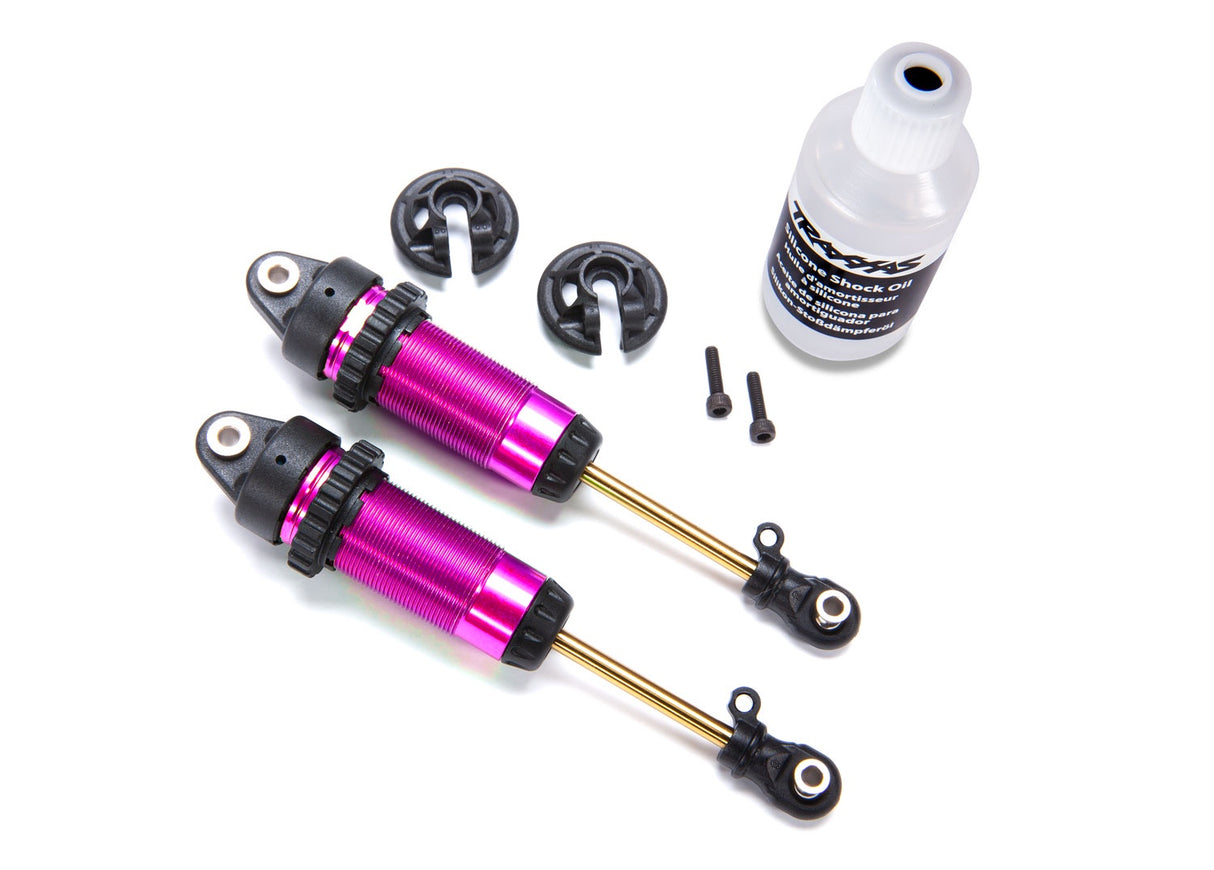 Traxxas 7462-PINK Shocks, GTR xx-long pink-anodized, PTFE-coated bodies with TiN shafts (fully assembled, without springs) (2)