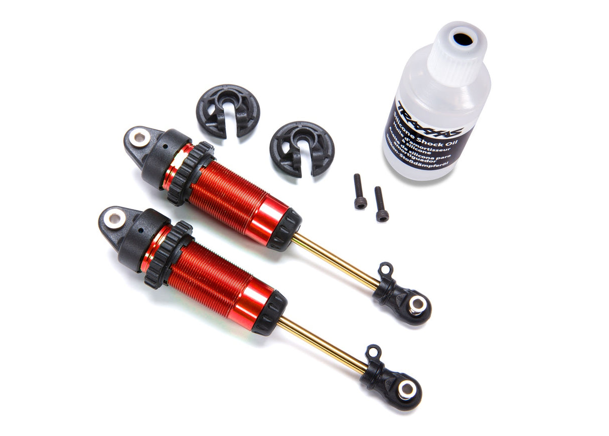 Traxxas 7462-RED Shocks, GTR xx-long red-anodized, PTFE-coated bodies with TiN shafts (fully assembled, without springs) (2)