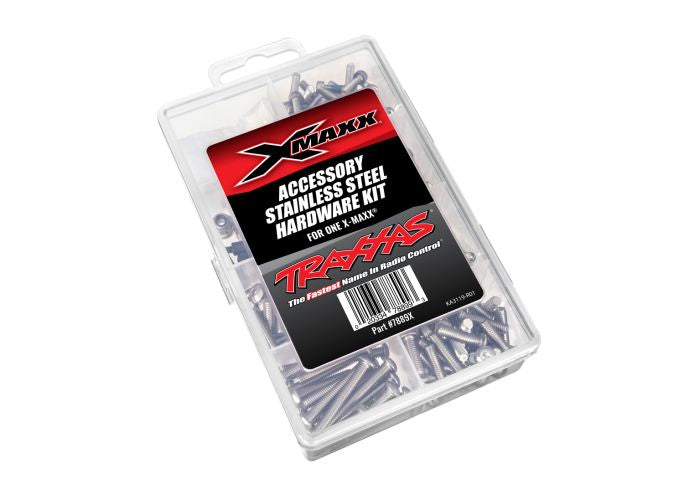 Traxxas 7889X Hardware kit, stainless steel, X-Maxx (contains all stainless steel Hardware used on X-Maxx)
