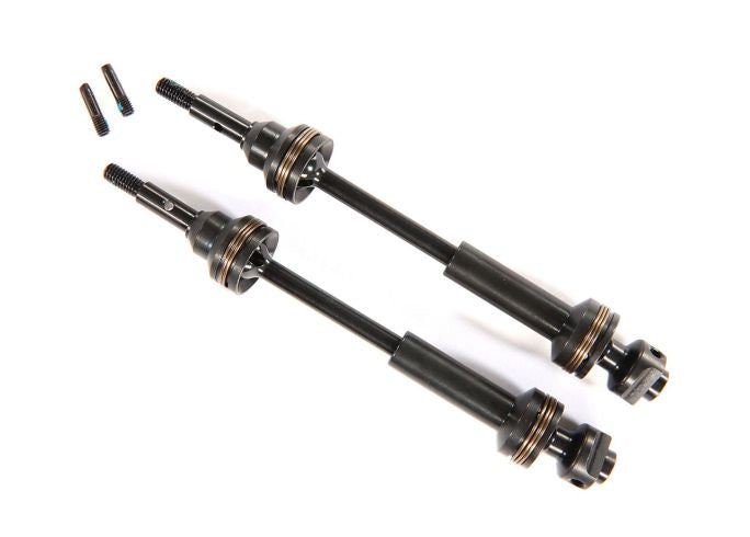 Traxxas 9051X Driveshafts, Front, steel-spline constant-velocity (Complete assembly) (2) - TRA9051X