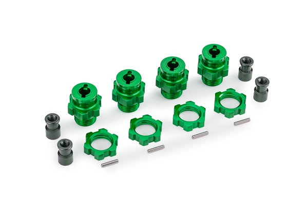 Traxxas 9086-GRN 17mm Wheel Hubs/Nuts HD - Green