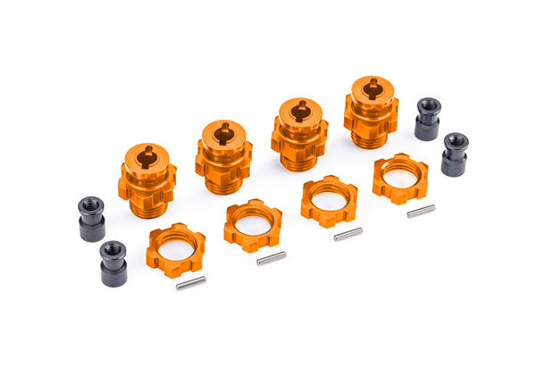 Traxxas 9086-ORNG 17mm Wheel Hubs/Nuts HD - Orange