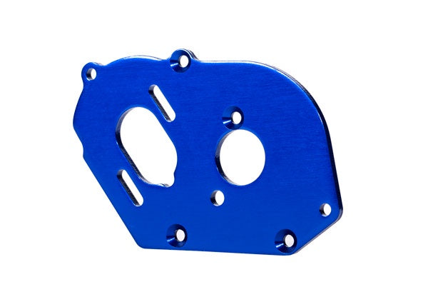 Traxxas 9490 Plate, Motor, 6061-T6 aluminum (blue-anodized) (3.2mm thick) - TRA9490